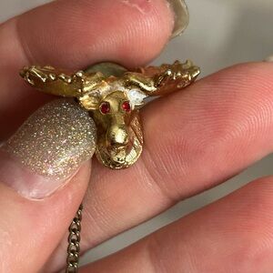 4/$50 Moose good vintage 1950 tie clip pin FATHER GIFT 🫎